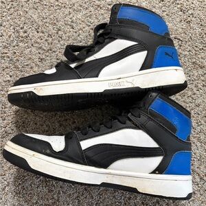 Puma Black and Blue High-Tops